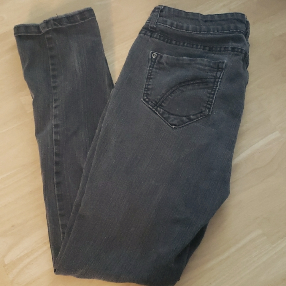 Dots faded black straight legged jeans size 9/10